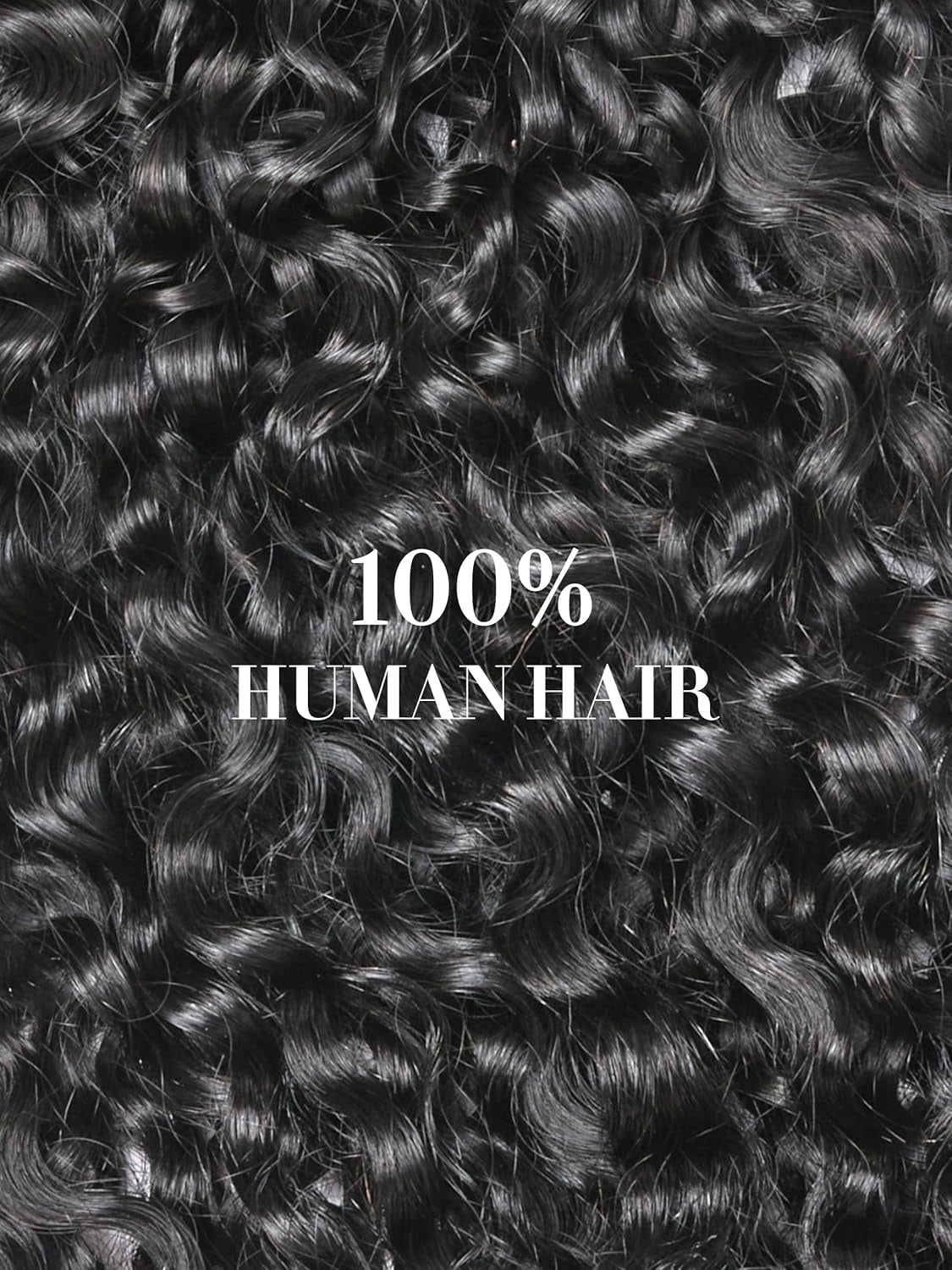 LUVME Messy Burmese Curly Clip in 14" Hair Extensions Real Human Hair Fullness with 2 Pack for Women Brazilian Remy Natural Black