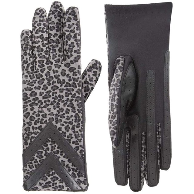 Gants en Spandex à 3 Boutons Style Chevron A30276