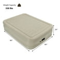thumbnail image 2 of Costway Queen Air Bed Inflatable Mattress Built-In Pump Portable Bag Camping, 2 of 10