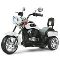 thumbnail image 1 of Gymax 6V Kids Ride On Chopper Motorcycle 3 Wheel Trike with Headlight White, 1 of 8