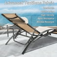 thumbnail image 5 of PURPLE LEAF Patio Oversize Chaise Lounge Chair Set with 2 Side Table Outdoor Pool Adjustable Recliner Chairs for Outdoor Beach Poolside Sunbathing Tanning Lounger，Beige, 5 of 8