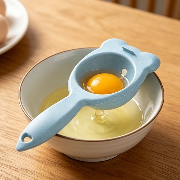 Separador de Yemas de Huevo con Pajita para Repostería – Herramienta de Cocina para Filtrar Claras de Huevo y Facilitar La Preparación de Platos.