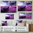 thumbnail image 4 of Designart "France Lavender landscapes Euphony" Floral Floater Framed Canvas Print, 4 of 7