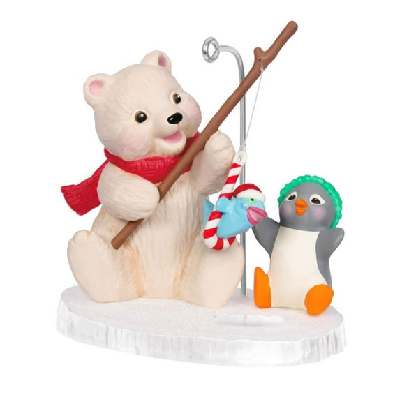 Snowball and Tuxedo #24 Fishing Friends 2024 Keepsake Ornament