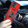 thumbnail image 2 of For Motorola Moto G 5G 2023 Hybrid Case with Rotation Ring Stand Shockproof & Camera Window PC & TPU Armor Dropproof Cover ,Xpm Phone Case [ Red ], 2 of 8
