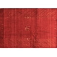 thumbnail image 1 of Ahgly Company Indoor Rectangle Abstract Orange Contemporary Area Rugs, 2' x 4', 1 of 1