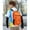 Orange, variant on Ycandiee Travel Backpack, Small Foldable Hiking Backpack for Men Women, Travel Bag, Packable Backpack, Collapsible Daypack for Casual