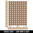 thumbnail image 2 of Bike Bicycle Doodle 200+ Round Stickers - Brown - Gloss Finish - 0.50" Size, 2 of 3