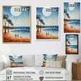 thumbnail image 4 of Designart "Beach Sandy Charm Pointillism I" Nautical & Beach Floater Framed Wall Art Living Room, 4 of 7