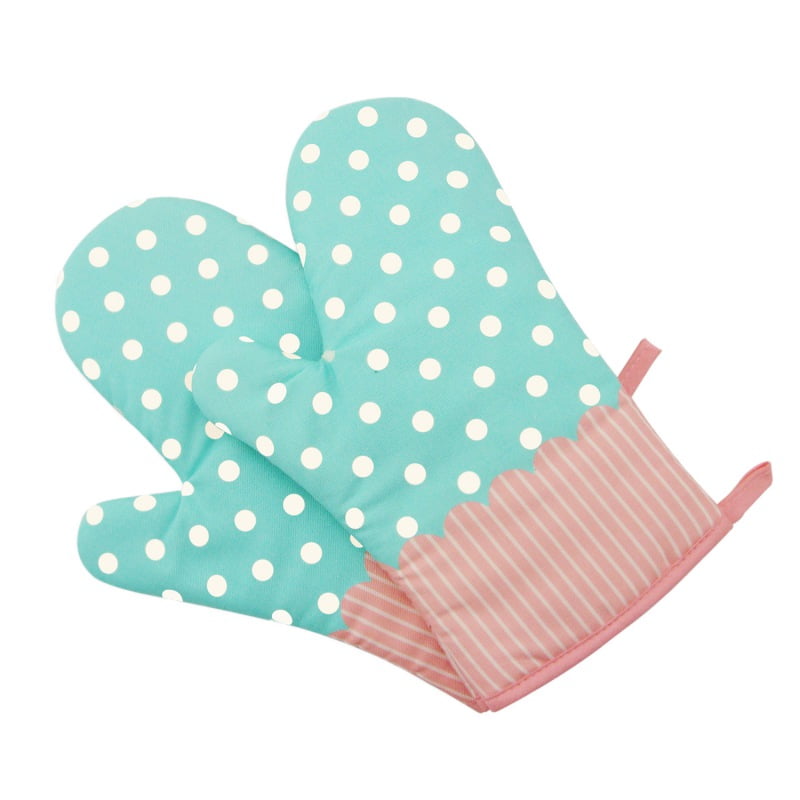 1PC Resistant Heat Proof Cotton Gloves Cooking Microwave Oven Mitts Kitchen Tool