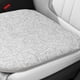 thumbnail image 4 of Cojín antideslizante para silla de comedor de 34 cm | Cojín de lino con relleno de esponja | Comodidad ergonómica para casa, cocina, oficina y coche | Gris claro y azul cielo, 4 of 5
