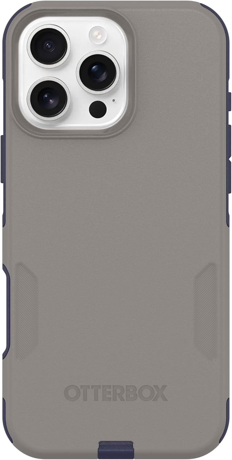 OtterBox iPhone 16 Pro Max (Only) - Commuter Series MagSafe Case - Fogbound Blue (Grey & Blue) - Built-in Magnets - Slim & Tough - Pocket-Friendly - with Port Protection