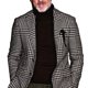 thumbnail image 5 of Chaqueta De Traje Informal Para Hombre, Patrón De Cuadros, Camiseta De Negocios Para Hombre, Manga Larga, Lavable A Máquina, Elegante Para Uso Diario ANGGREK Patrón de cuadros 3XL, 5 of 6