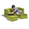 thumbnail image 1 of Jaxx Zipline Causeuse Modulaire pour Enfants et Ottomans, Lime, 1 of 8