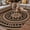 Dark Brown, variant on Brown Ethnic Flower Outdoor Rug for Patio/Deck/Porch, Non-Slip Large Area Rug 5 x 8 Ft, Abstract National Boho Geometric Indoor Outdoor Rugs Washable Area Rugs, Reversible Camping Rug Carpet Runner