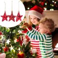 thumbnail image 3 of 18Pcs Chic Five-Pointed Stars Christmas Tree Star Decor Christmas Hanging Decors, 3 of 7