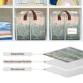 thumbnail image 4 of Yayeee Foldable Storage Basket for Shelves with Handles Set of 2 Waterproof Cloth Bins, Night Deer, 4 of 7