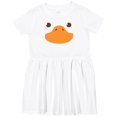 thumbnail image 3 of Inktastic Cute Baby Duck Face Girls Toddler Dress, 3 of 5