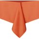thumbnail image 1 of Mantel rectangular – 54 x 78 pulgadas – Mantel de poliéster lavable resistente a las manchas y las arrugas, cubierta de tela decorativa para mesa de comedor, buffet y camping, color naranja, 1 of 4