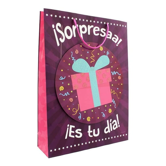 Bolsa para Regalo Dreams Art Jumbo Glitter 13x18 pulgadas Varios Modelos 1 Pieza