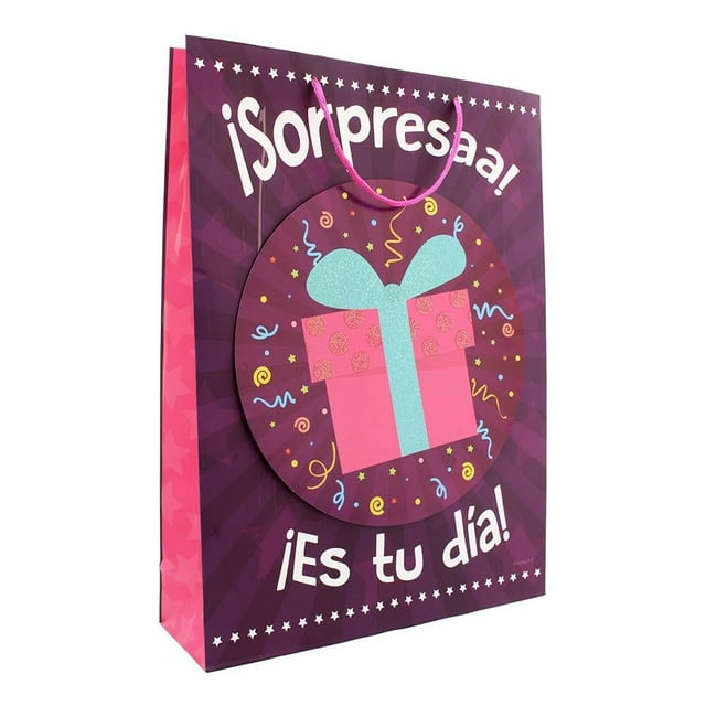 Bolsa para Regalo Dreams Art Jumbo Glitter 13x18 pulgadas Varios Modelos 1 Pieza