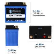 YTX5L-BS Lithium Replacement Battery Compatible with Ditech Motorcycle Deep Cycle - 10 Pack