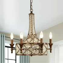 Kimo 18.9 in. 6-Light Indoor Brushed Bronze Finish Chandelier