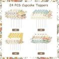 thumbnail image 6 of 24Pcs Storybook Cupcake Toppers, Storybook 1st Birthday Cupcake Picks, First Chapter Book Club Themed 1st Bday Baby Shower Decorations Supplies, 6 of 6