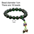 thumbnail image 2 of Pulsera de vidrio de color verde, cuentas de Buda, pulseras elásticas de cuentas de meditación de yoga para hombres y mujeres, 2 of 5