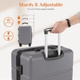 thumbnail image 4 of LIFERECORD Carry-On Luggage, 20 inch Hard Shell Rolling Suitcase for Travel Expandable Lightweight with Spinner Wheels TSA Lock, Dark Grey, 4 of 10