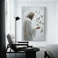 thumbnail image 3 of Jesus Wall Art Jesus And Butterflies Abstract Religious Painting Posters Art Print Wall Photo Paint Poster Hanging Picture Family Bedroom Decor Gift 24x36inch(60x90cm), 3 of 6