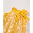 thumbnail image 5 of Baby Girls Clothes Toddler Girls Tulle Dress 3T Girls Summer Halter Dress 4T Girls Sleeveless Solid Color Floral Dress Yellow, 5 of 9