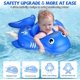 thumbnail image 2 of Flotador de piscina para bebés inflable mejorado con UPF50 + dosel desmontable y soporte inferior seguro, adecuado para bebés de 3 a 72 meses de edad, anillo de natación, accesorios de juguetes a, 2 of 5