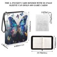 thumbnail image 3 of ALAZA Butterfly Paint Trading Card Binder 4 Pocket Cards Collection Album 400 Folder Holder, 3 of 6