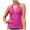 Hot Pink, variant on adviicd Women's Tankini Top Halter Tummy Control Swim Tops Only V Neck Bathing Suit No Bottom Navy, M