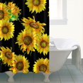 thumbnail image 4 of Waterproof Cute Sunflower Colorful Shower Curtain 72x72 Inch Boho Style Polyester Unique Shower Curtain for Bathroom Hotel Home Decor with 12 Plastic Hooks, 4 of 5