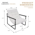 thumbnail image 6 of Modern Accent Chair for Living Room,Arm Chair with Metal Frame,Upholstered Armchair with Soft Cushion for Bedroom Lounge Reading Room, 6 of 9