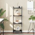 thumbnail image 1 of vidaXL Bookcase 4-Tier Black 40x30x120 cm Engineered Wood, 1 of 5