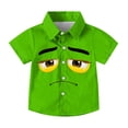 thumbnail image 4 of Piuwrlz 14 Boys Short polo Sleeve Teen Funny Graphic Shirts Tops Boy Funny Graphic Shirts Tops Pullover T Shirts Green Size 14 Years, 4 of 9