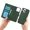 Green, variant on 2-in-1 with card holder PU leather magnetic detachable bracket shockproof wristband detachable flip phone case, suitable for Samsung A91 phone case