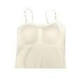 thumbnail image 4 of aidice Built in Bra Tank Top for Women Sleeveless Strap Crop Tops Summer Casual Undershirts Free Size, 4 of 5