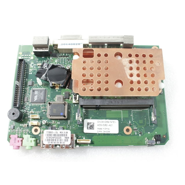 Dell Wyse Cx0 Thin Client Motherboard VIA 1.0 GHz DDR2 SDRAM 1 Memory Slots 4VD59 04VD59