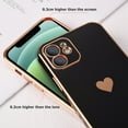 thumbnail image 3 of Solid Plating Phone Case For iPhone 13 14 Pro Max Lens Protective Coque For iPhone 12 11 Pro XS Max X XR 7 8 14 Plus Cover Case, 3 of 5