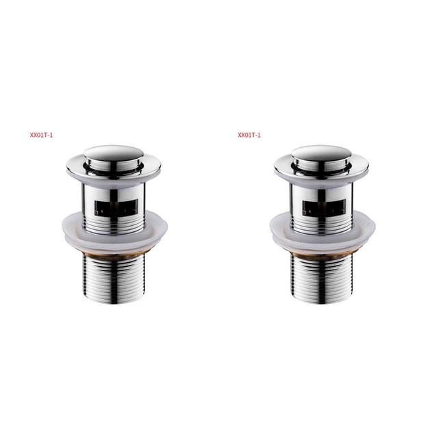 Kearding Filtro de escombros para fregadero, colador de pelo de drenaje de aleación de Zinc para rebote, escurridor de lavabo para baño y XX01T-1 2piezas