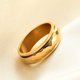 thumbnail image 5 of Minnieouse Anillo titanio acero moda ligero portátil rombo dedo anillos joyería impermeable hombres cumpleaños Festival Ropa, zapatos y accesorios Miscelánea 10 de oro Minnieouse AP014858-10, 5 of 6