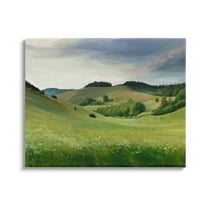 Stupell Industries Rolling Country Hills Green Rural Meadow Fields Painting Gallery Wrapped Canvas Print Wall Art, Design by Ziwei Li