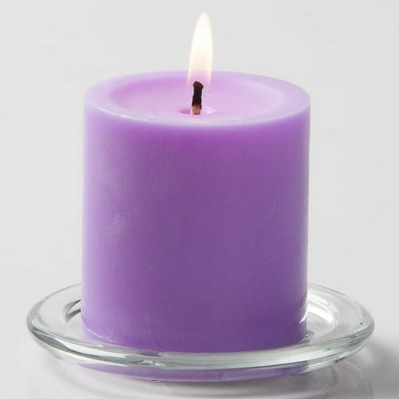 Richland Pillar Candles 3" x 3" Lavender Set of 12