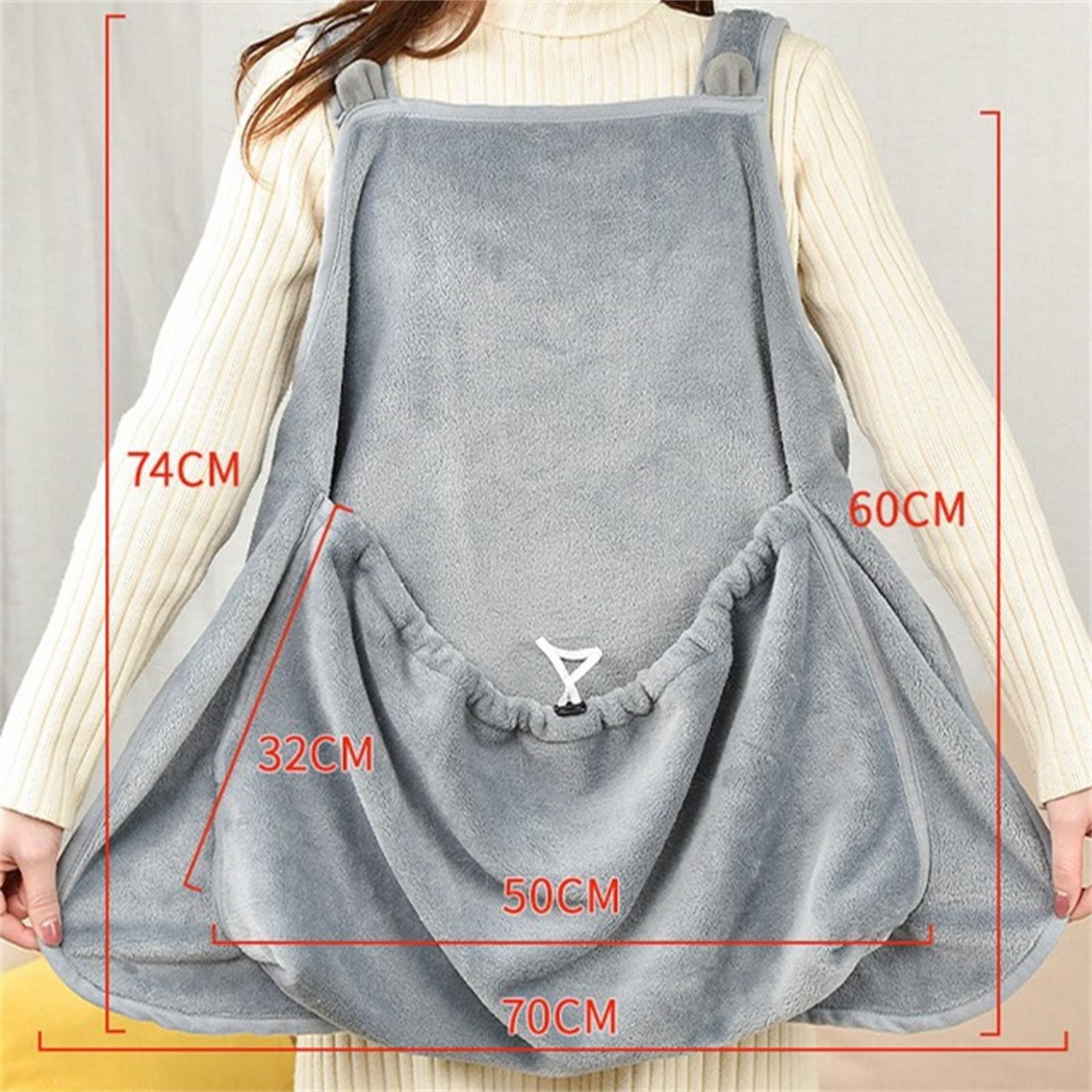 Fzsteel Pet Carrier Apron with USB & Headphone Ports Anti-Shedding Fabric Lightweight 184g 27x13x4cm Multipurpose Chest Backpack for Dogs and Cats