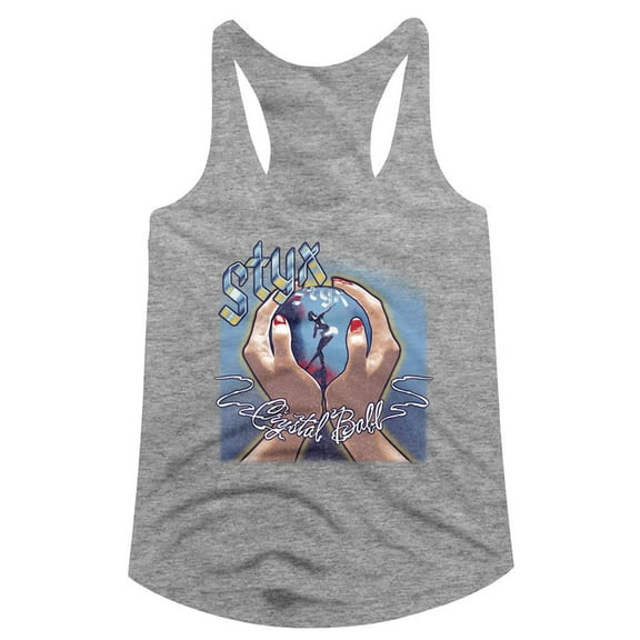Styx Bright Ball Gray Heather Women's Racerback Tank Top