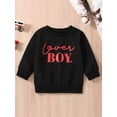 thumbnail image 2 of Mialoley Kid Garçons Chemise Manches Longues Col Rond Lettres Street Party Décontracté Automne en Vrac Printemps Pulls, 2 of 8